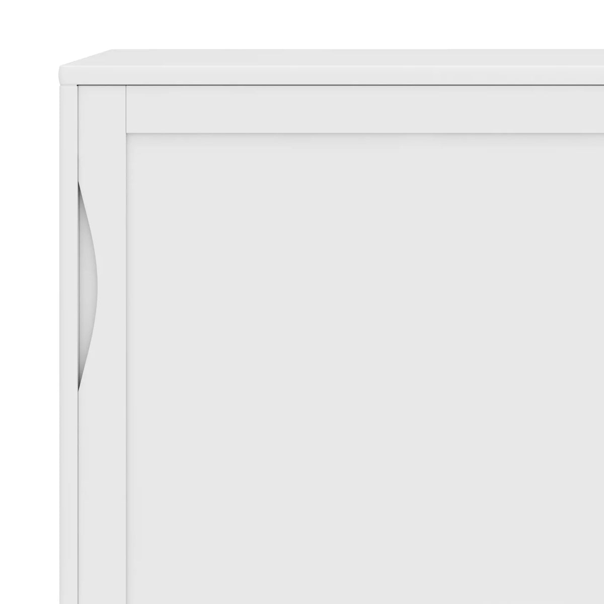 White Solid Hardwood Storage Cabinet W56460