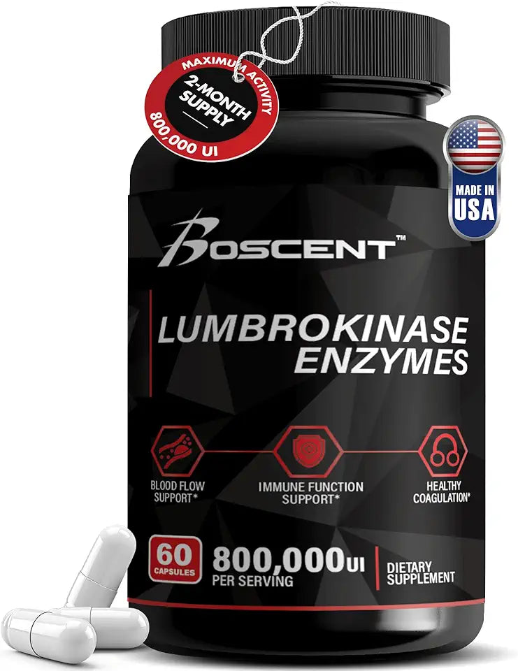 40mg 60 Capsules Lumbrokinase Supplement G904