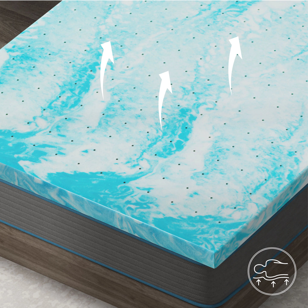2 inch Cooling Gel Memory Foam Mattress Topper S83504