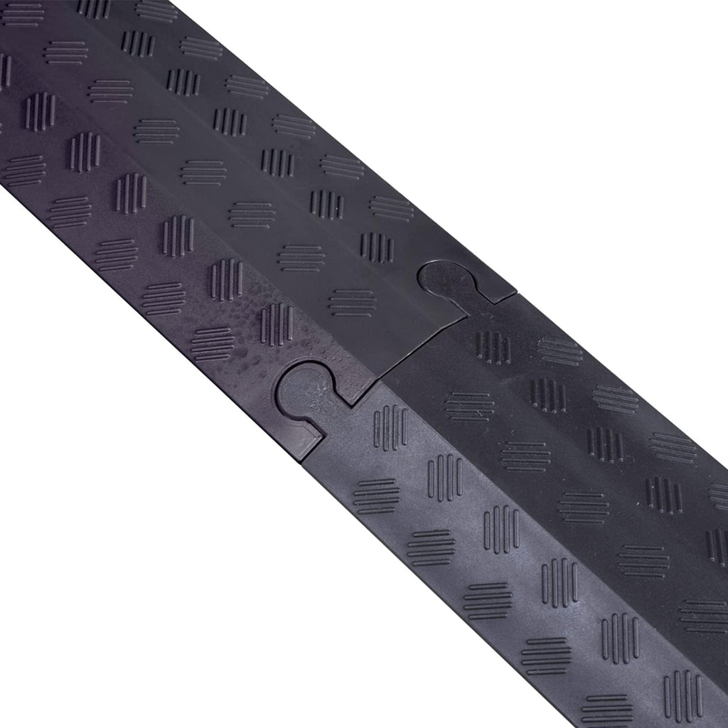 Heavy Duty Single Channel Cable Protector, 30in Length, Black C12149