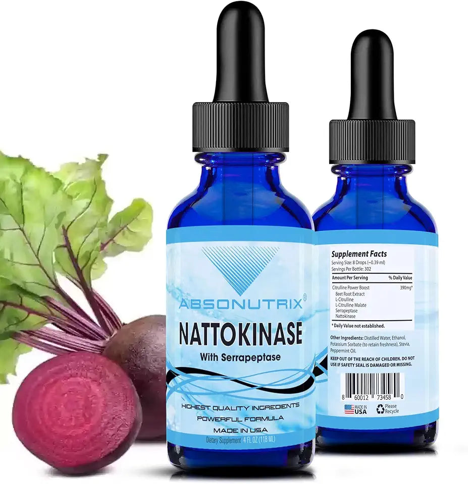 Nattokinase with Serrapeptase 390 mg Liquid G748