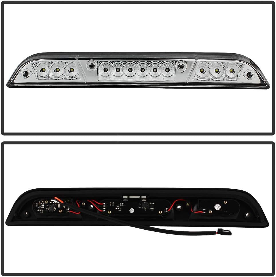 Chrome LED 3rd Brake Stop High Mount Center Roof Cargo Light Pack of 2 Z4064