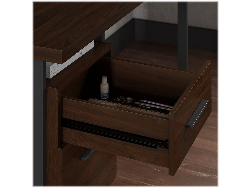 60W L Shaped Desk with Lateral File Cabinet X621033