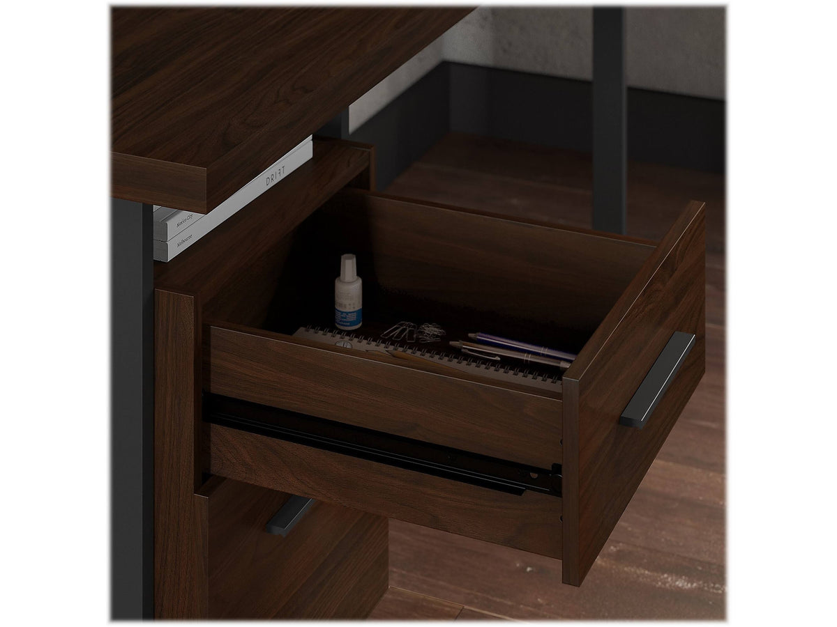 60W L Shaped Desk with Lateral File Cabinet X621033