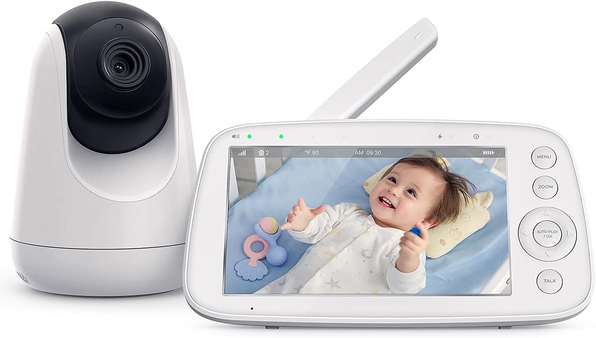5 720P Video Baby Monitor with Pan-Tilt-Zoom Camera H17076