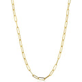 14k Yellow Gold Polished Paperclip Chain Necklace (3.2 mm, 18 inch) P80748