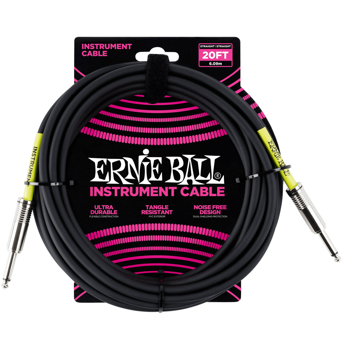 Black 20 ft. Instrument Cable B367