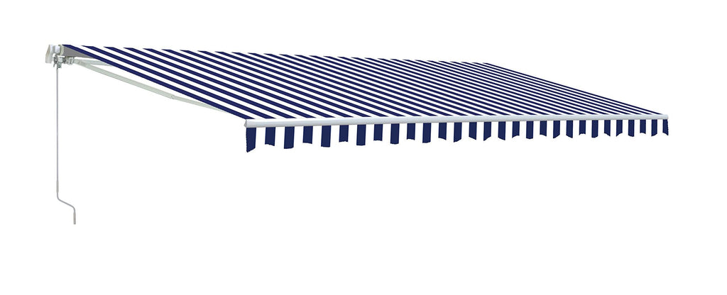 Blue/White Patio Awning Canopy RV Tent J45590