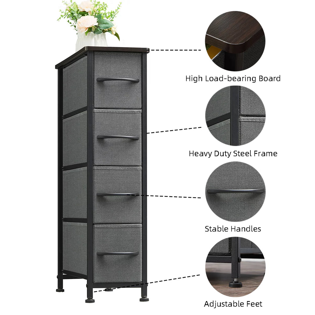 Narrow 4 Drawer Dresser W315797