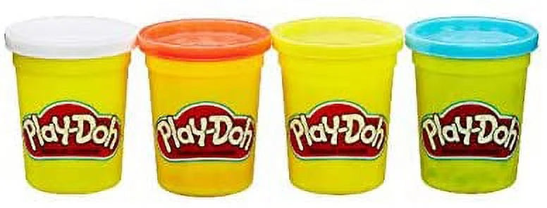 Play Doh Compound Bundle Classic Colors 4 Pack + Wild Colors 4 Pack J6495
