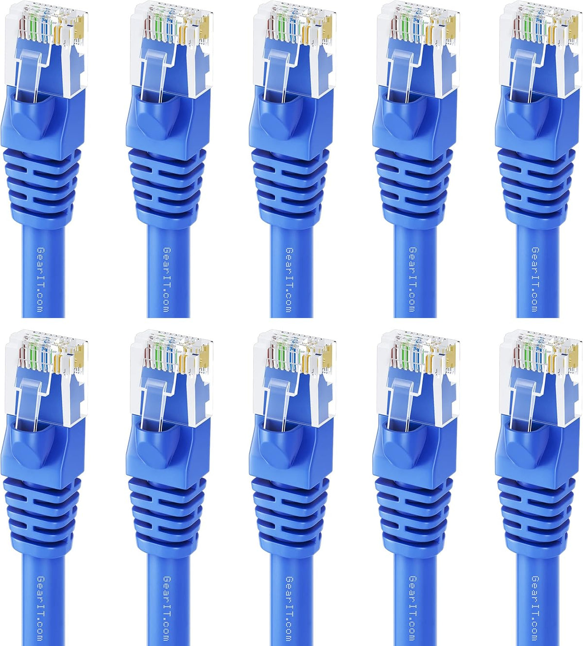 50-Pack Blue Cat5e Ethernet Patch Cable 1 Foot X9907