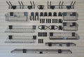 Deluxe Accessory Kit with 46 Locking Bracket Hooks, Shelves, and Baskets for Slatwall Panels W703379