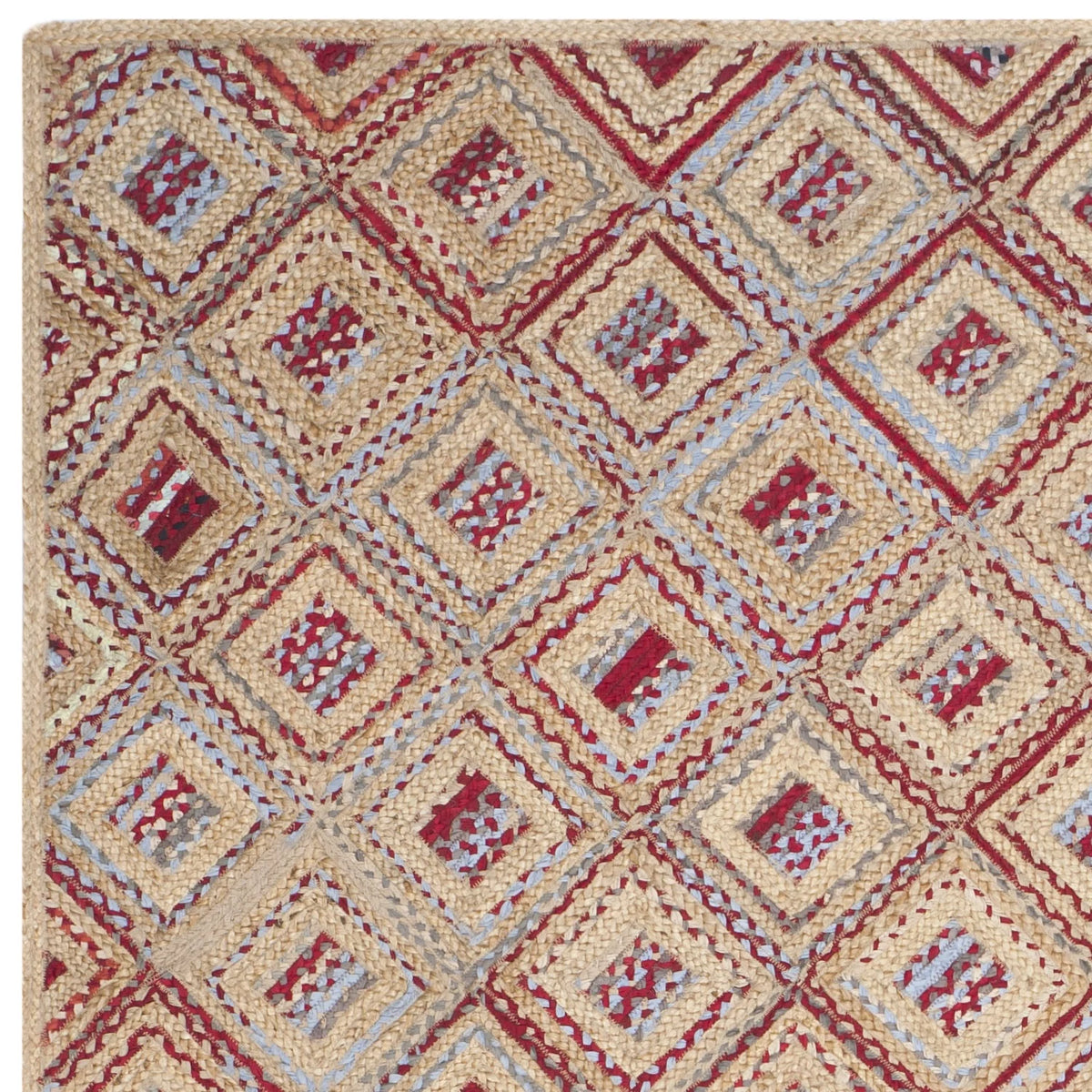 Natural Red Jute Area Rug 9' x 12' O9772