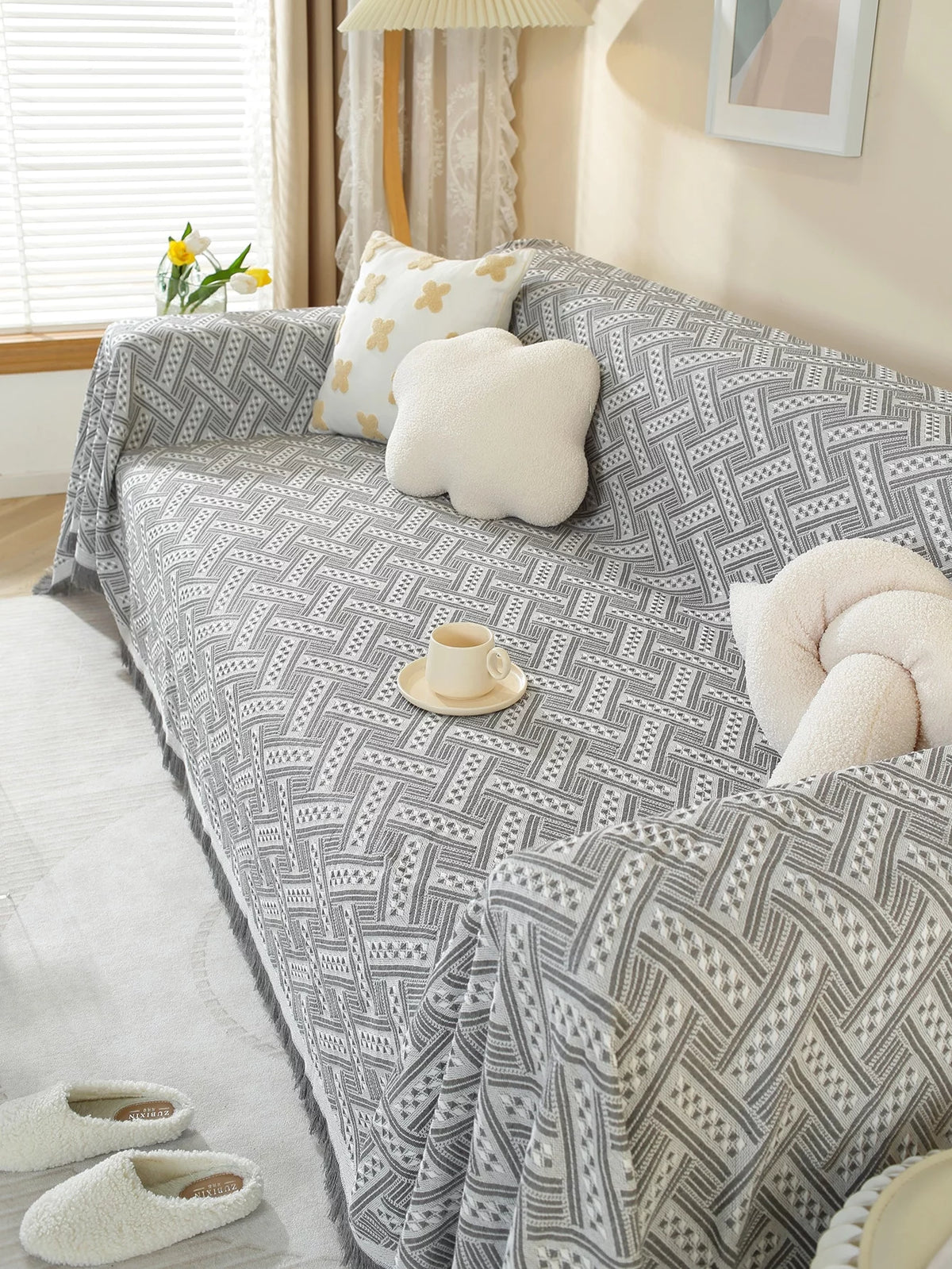 L Shape Sofa Cover Washable Thick B511023