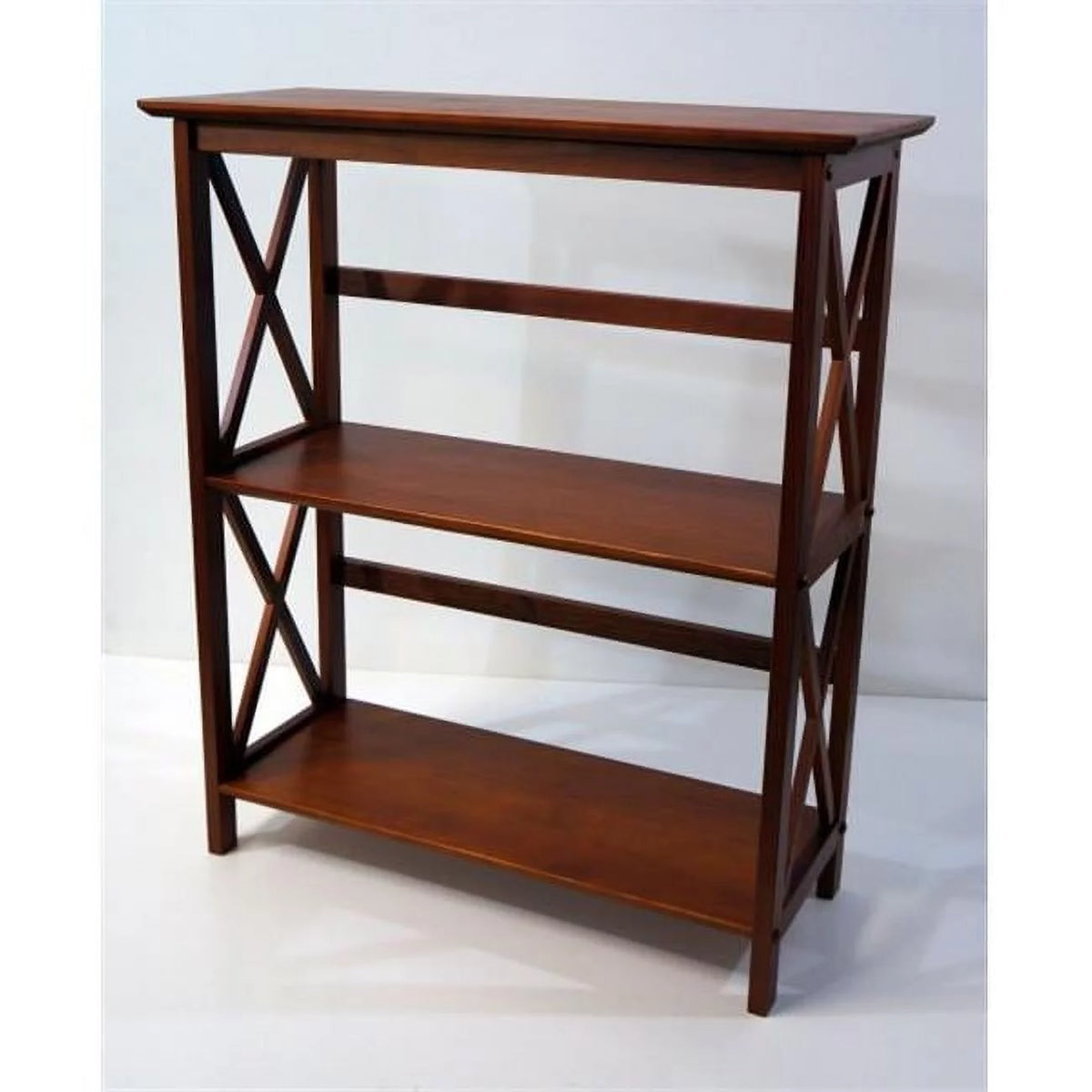 Walnut 3 tier Bookcase W661