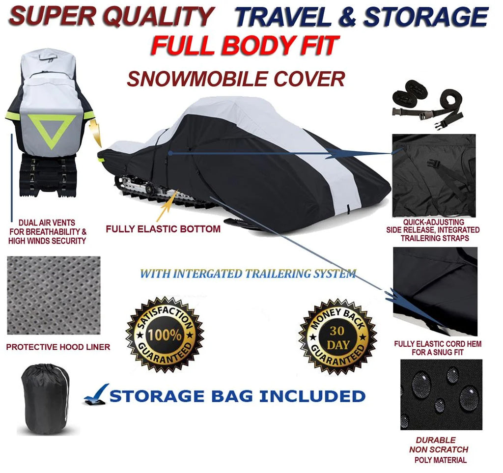 600 Denier Full Fit Snowmobile Travel and Storage Cover P970946