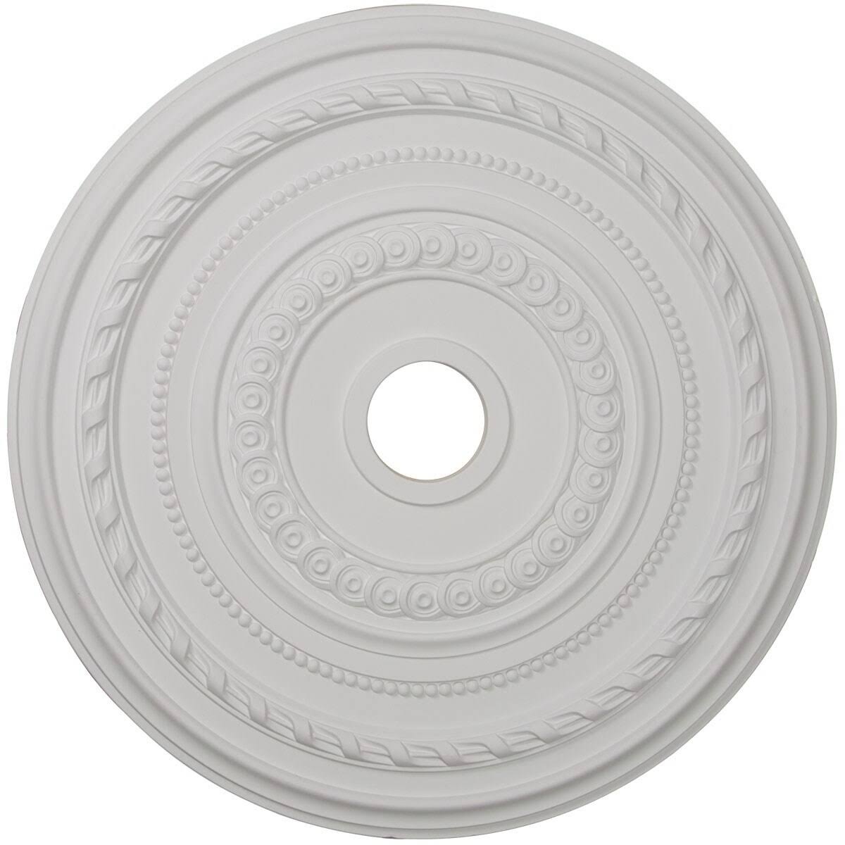 25 3/8x22OD x 3 3/8x22ID x 1 3/8x22P Ceiling Medallion Hand-Painted Polished Copper I5300