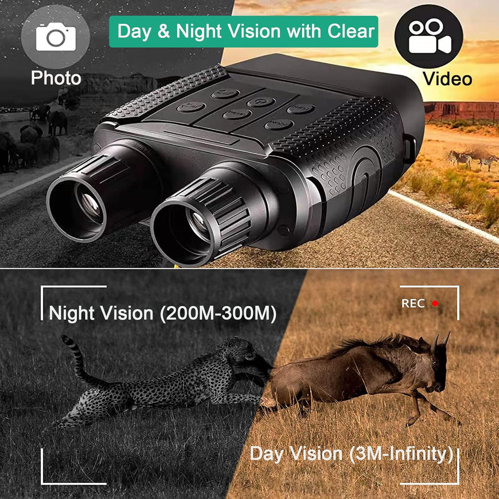 Night Vision Goggles and Day Binoculars Digital Infrared Goggles with 2.5 LCD Screen U9710