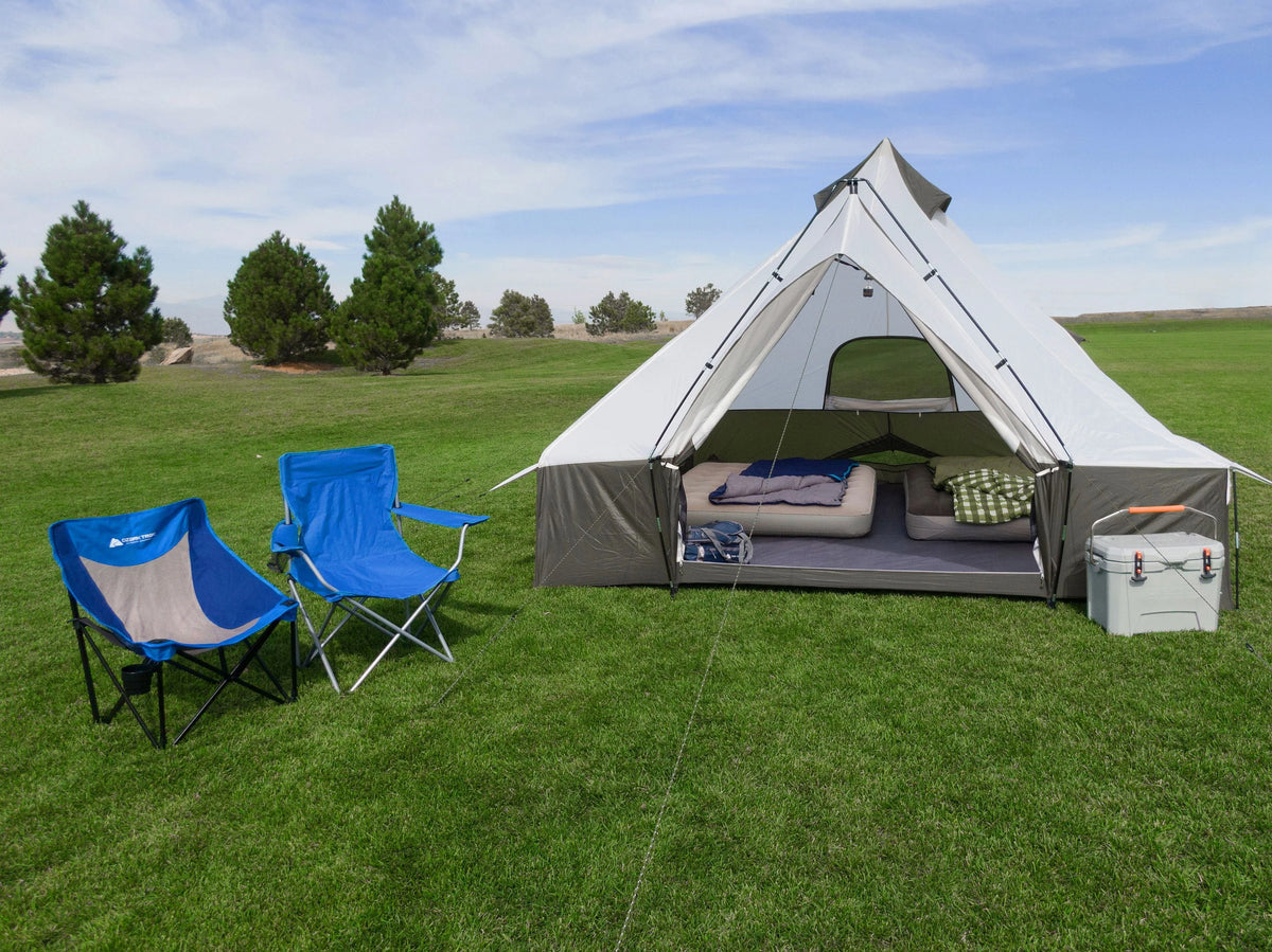 8 Person Camping Tent with Covered Entrance L5636