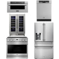36 Gas Range, Refrigerator, Dishwasher, Microwave and Wine Cooler M5660