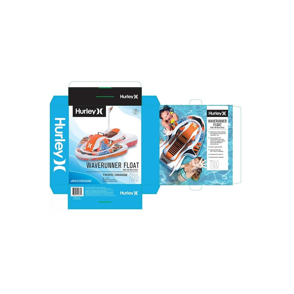 Orange Inflatable Pool Float D139512