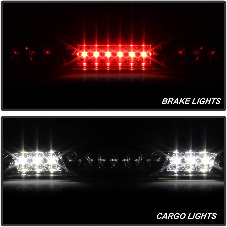 Chrome LED 3rd Brake Stop High Mount Center Roof Cargo Light Pack of 2 Z4064