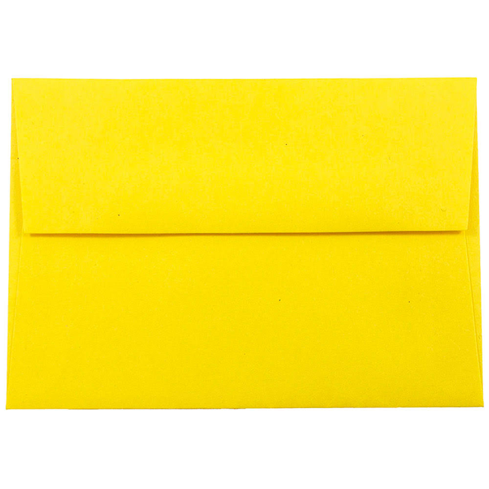 4Bar A1 Envelopes, 3 5/8 x 5 1/8, Brite Hue Yellow Recycled, 1000/Carton Y687