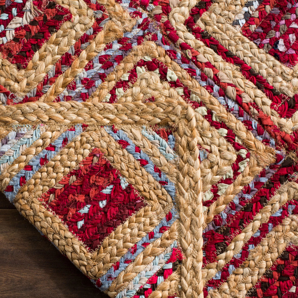 Natural Red Jute Area Rug 9' x 12' O9772