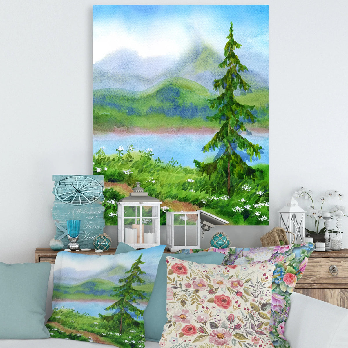 Traditional Canvas Wall Art Print O43613